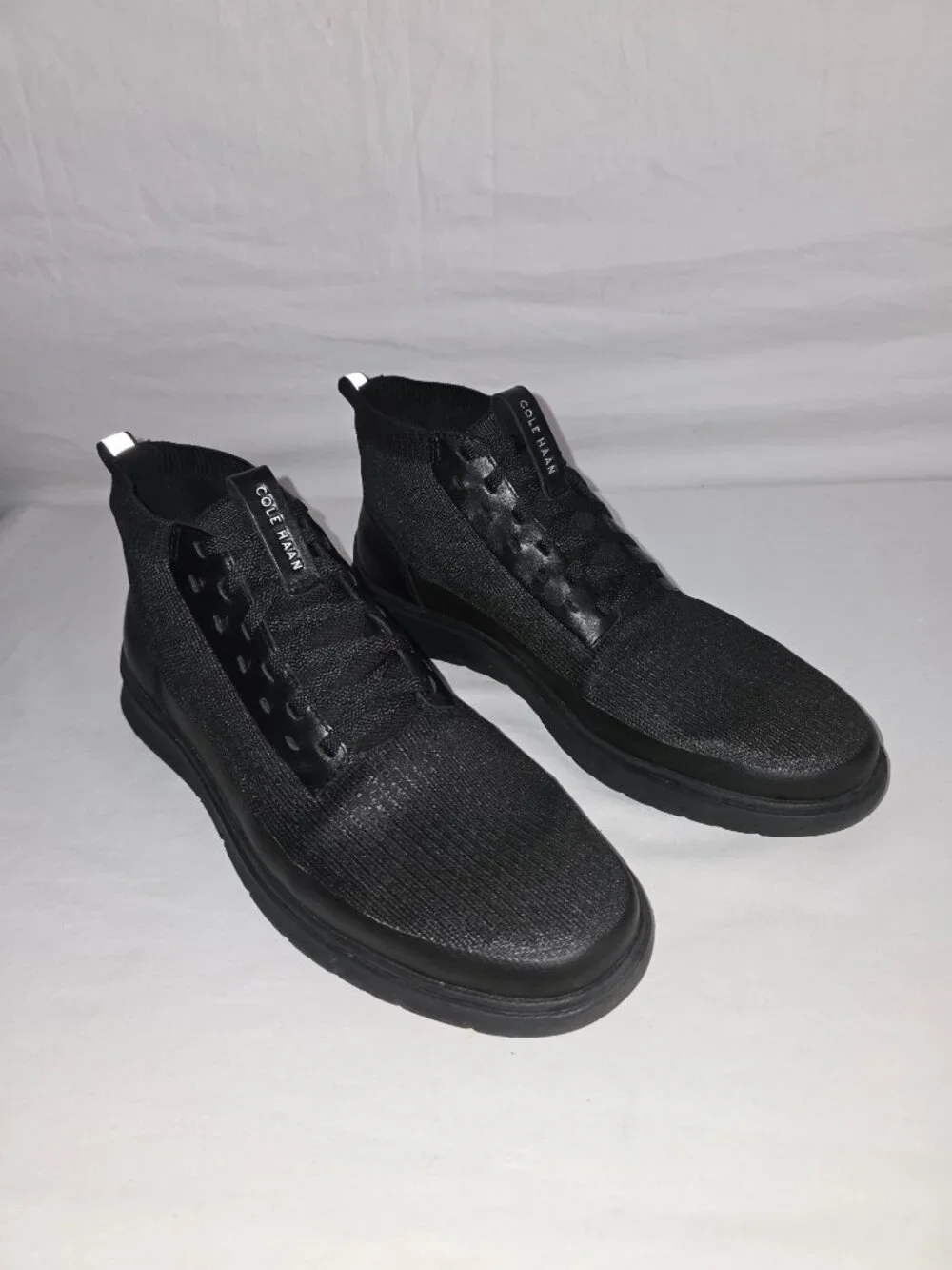 Cole Haan C32419 Black ZG Stitchlite Hitop Water Resistant Sneaker Men's 10.5